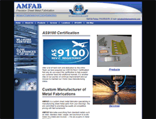 Tablet Screenshot of amfabsheetmetal.com